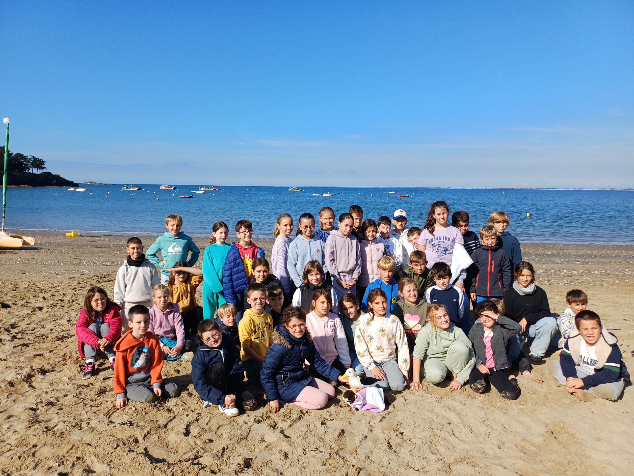 L’école du dehors sur la plage